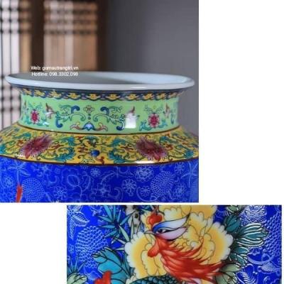 BÌNH DẠNG ỐNG PHƯỢNG HOÀNG HOA MẪU ĐƠN